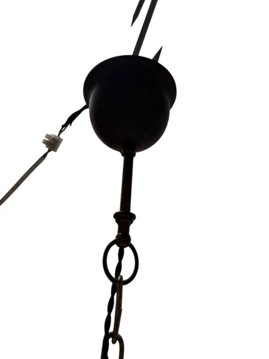 Patinated Brass Arts & Crafts Art Nouveau Lantern, 1900s